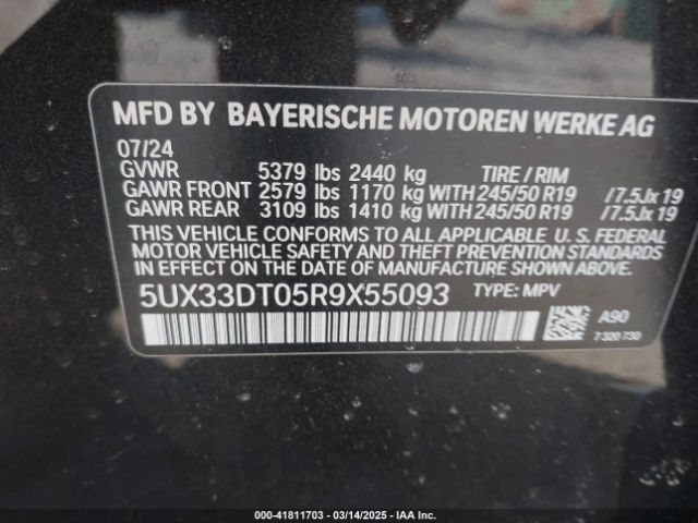 5UX33DT05R9X55093 BMW X4 Xdrive30i