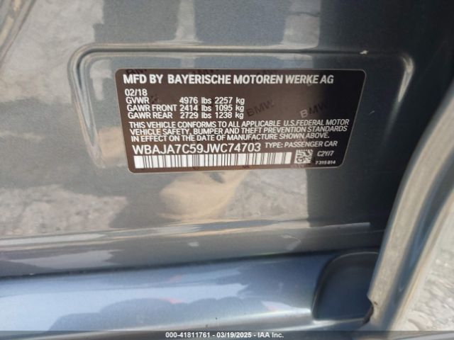 WBAJA7C59JWC74703 BMW 530i Xdrive