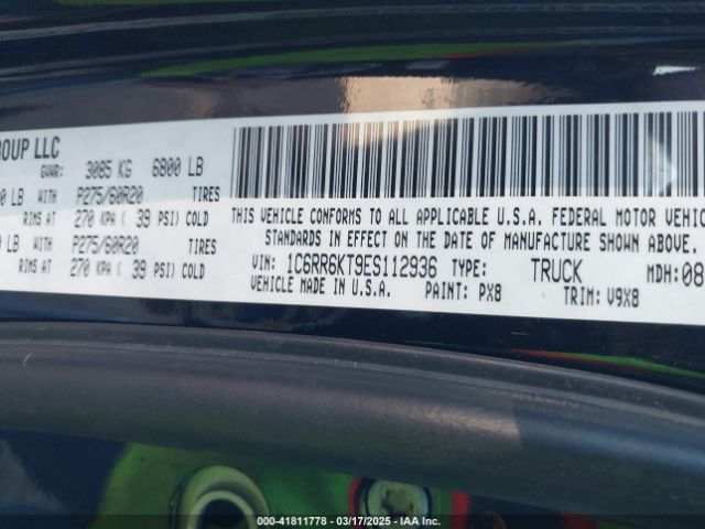 1C6RR6KT9ES112936 RAM 1500 Express