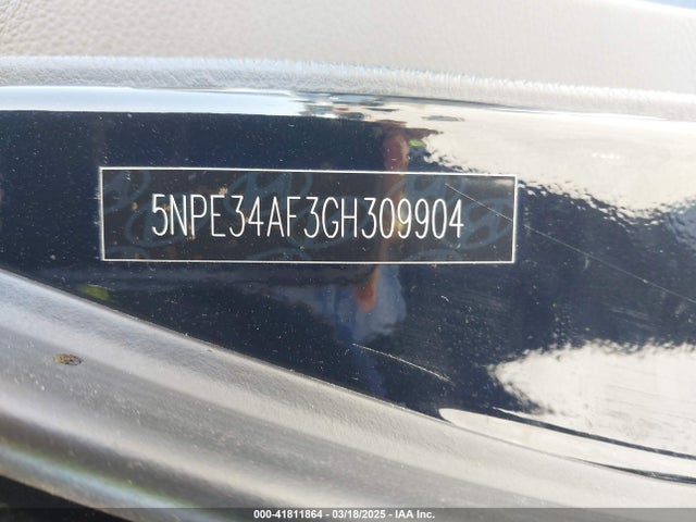 5NPE34AF3GH309904 Hyundai Sonata Sport