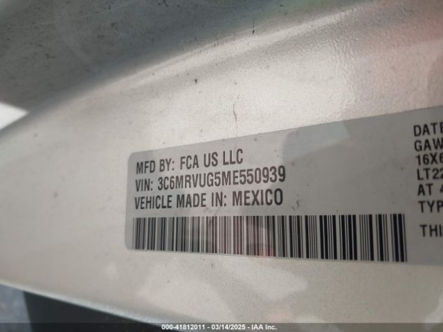 3C6MRVUG5ME550939 RAM Promaster 3500 Window Van High Roof 159 Wb Ext