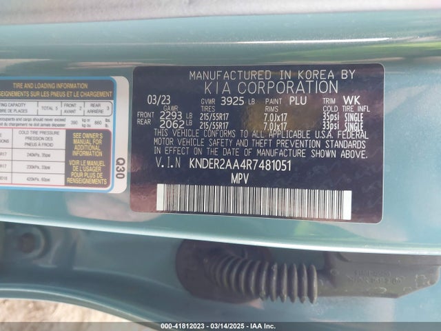 KNDER2AA4R7481051 KIA SELTOS EX