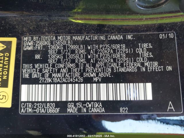 2010 LEXUS RX 350 2T2BK1BA2AC045426 Photo 8