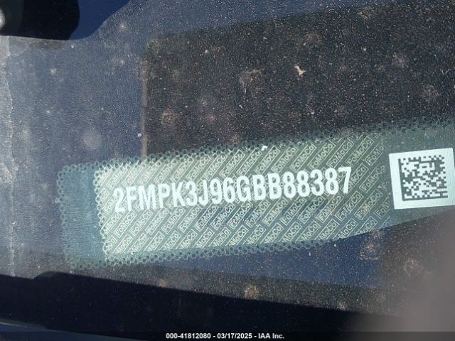 2FMPK3J96GBB88387 Ford EDGE SEL