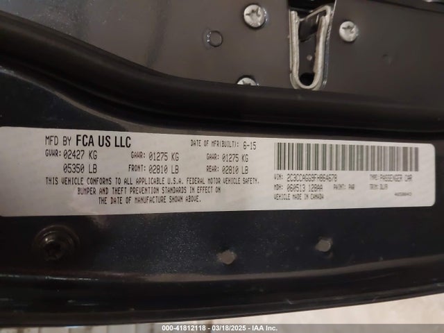 Chrysler 300 300s 2015 2C3CCAGG9FH864678 Image 9