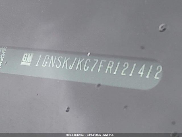 1GNSKJKC7FR121412 Chevrolet Suburban 1500 Lt