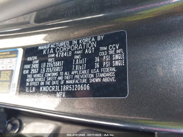 KNDCR3L18R5120606 KIA Niro Ev Wind