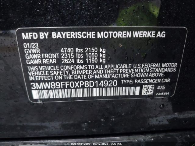 2023 BMW 330I 3MW89FF0XP8D14920 Photo 8