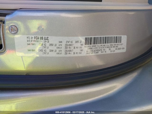2019 CHRYSLER PACIFICA 2C4RC1BG7KR554739 Photo 8
