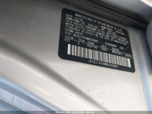 JN1BJ1AV9MW300888 Nissan Rogue Sport S Fwd Xtronic Cvt