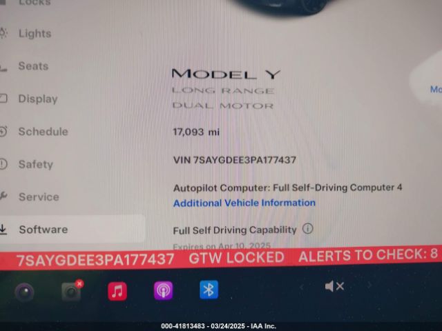7SAYGDEE3PA177437 Tesla Model Y Awd/long Range Dual Motor All-wheel Drive