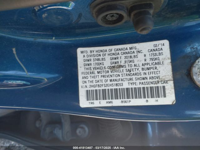 2HGFB2F52EH518053 Honda Civic Lx