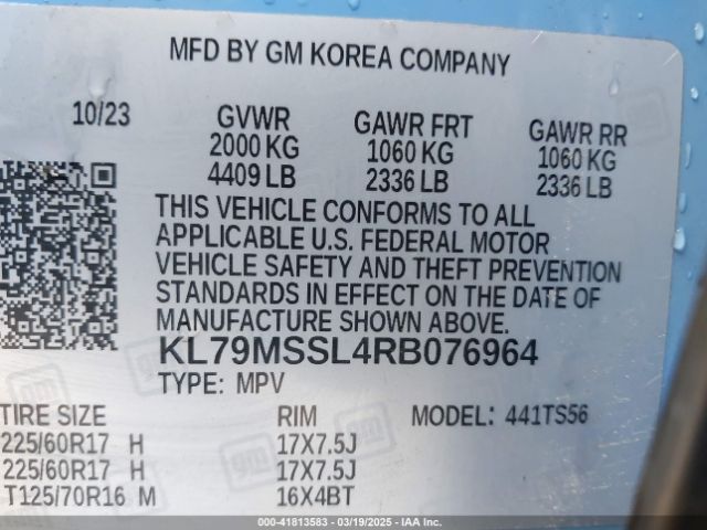 2024 CHEVROLET TRAILBLAZER KL79MSSL4RB076964 Photo 8