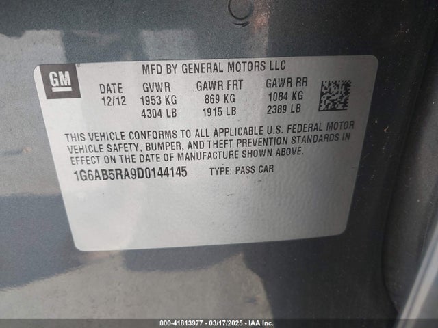 2013 CADILLAC ATS 1G6AB5RA9D0144145 Photo 8