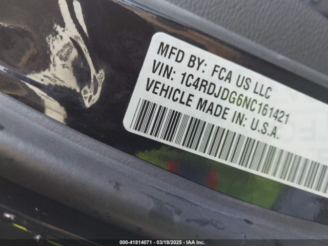 1C4RDJDG6NC161421 Dodge Durango Gt Plus Awd