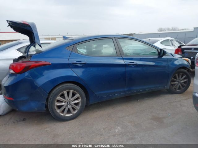 KMHDH4AE7FU421139 Hyundai ELANTRA SE