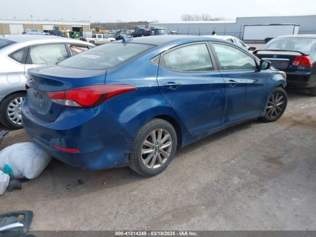 KMHDH4AE7FU421139 Hyundai ELANTRA SE