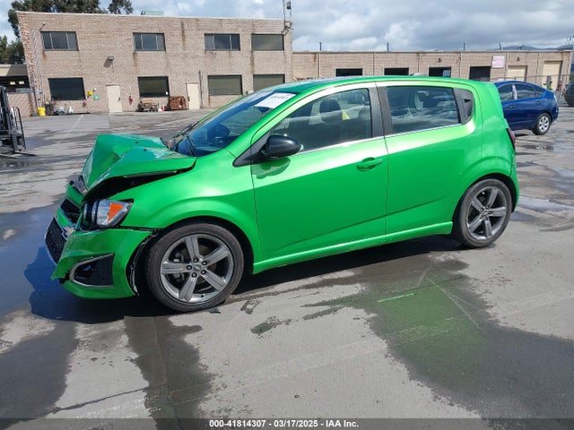 1G1JG6SB2F4170274 Chevrolet Sonic Rs Auto