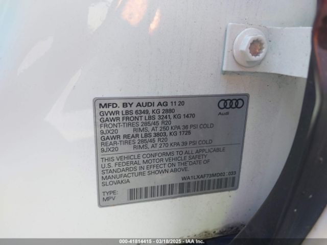 2021 AUDI Q7 WA1LXAF73MD021033 Photo 8