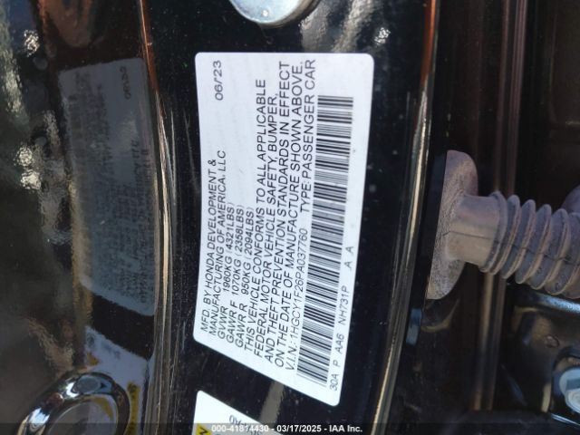 1HGCY1F26PA037760 Honda ACCORD LX