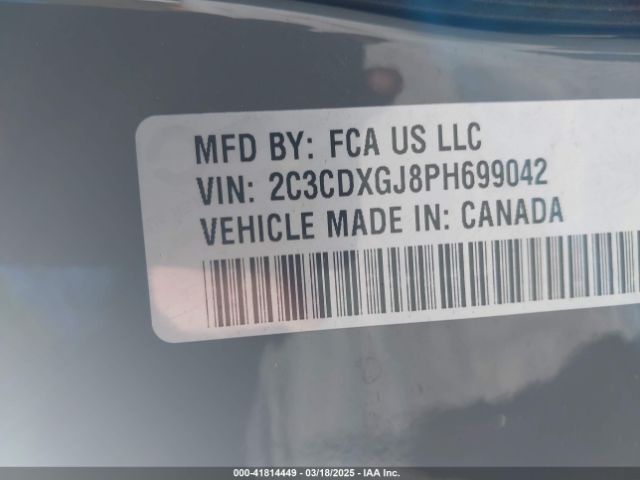 2C3CDXGJ8PH699042 Dodge Charger Scat Pack