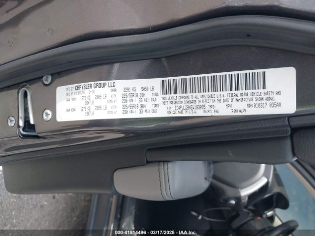 1C4PJLDBXEW183095 Jeep Cherokee Limited