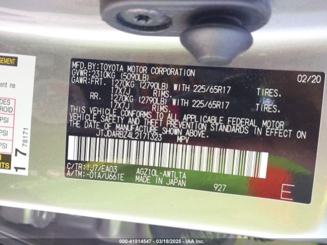 JTJDARBZ4L2171323 Lexus NX 300