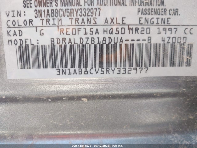 3N1AB8CV5RY332977 Nissan Sentra Sv Xtronic Cvt