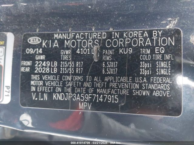 KNDJP3A59F7147915 KIA SOUL +