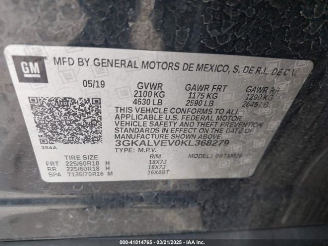 2019 GMC TERRAIN 3GKALVEV0KL368279 Photo 8
