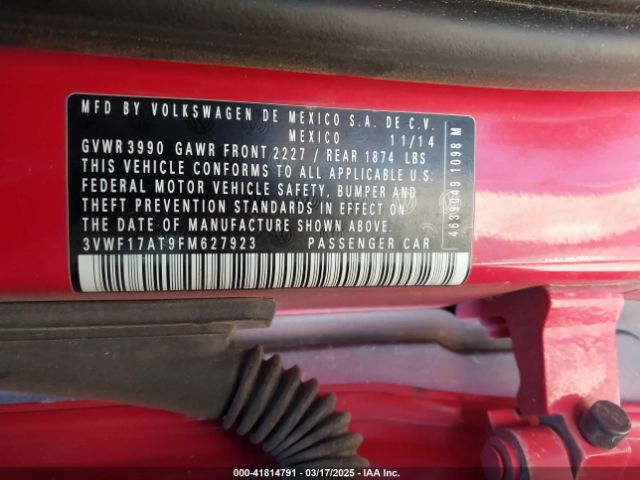 3VWF17AT9FM627923 Volkswagen Beetle 1.8t Fleet Edition