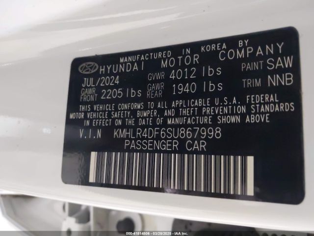 KMHLR4DF6SU867998 Hyundai Elantra N Line