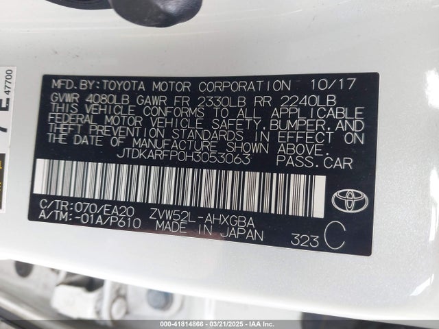 Toyota Prius Prime Advanced 2017 JTDKARFP0H3053063 Image 9