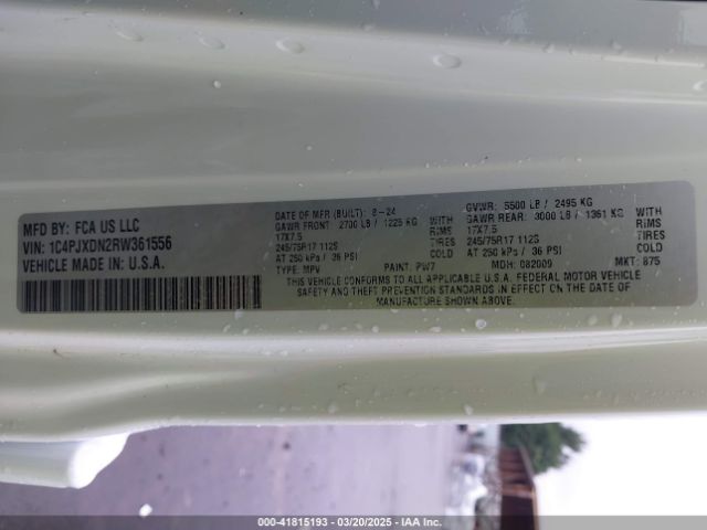 2024 JEEP WRANGLER 1C4PJXDN2RW361556 Photo 8