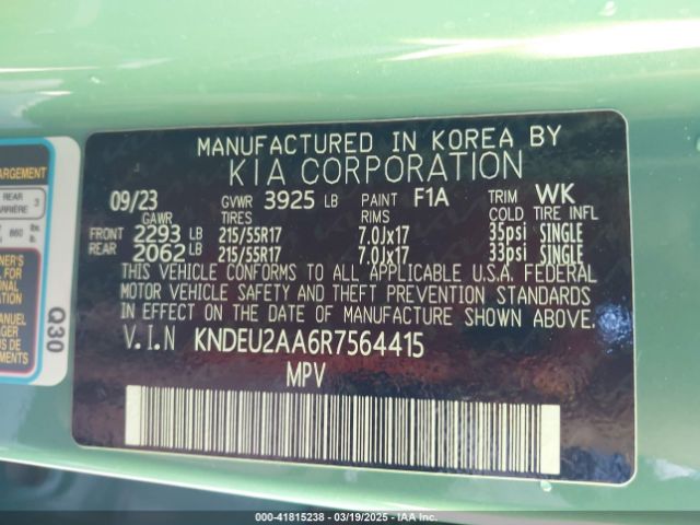 KNDEU2AA6R7564415 KIA SELTOS S