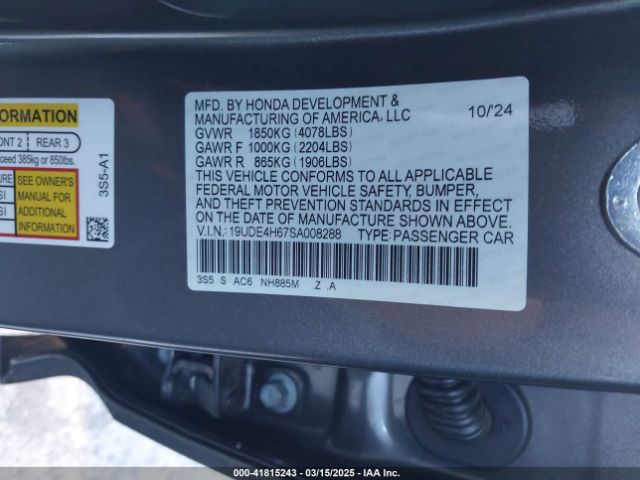 2025 ACURA INTEGRA 19UDE4H67SA008288 Photo 8