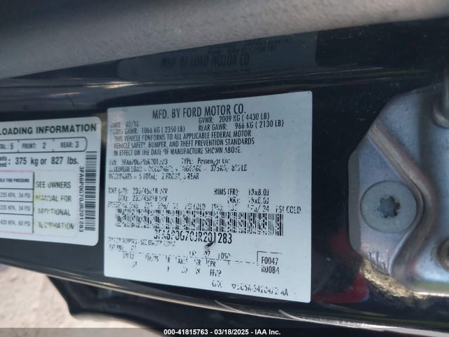 3FA6P0G70JR201283 Ford FUSION S