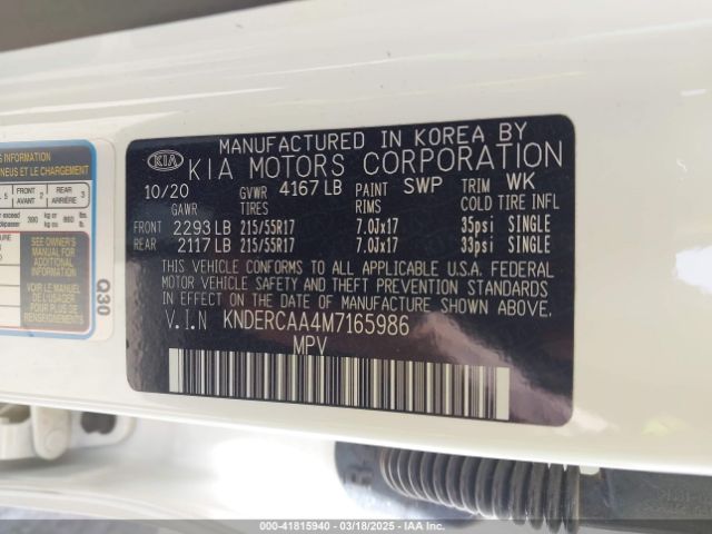 KNDERCAA4M7165986 KIA SELTOS EX