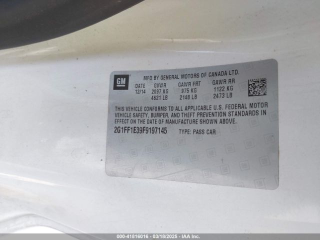 2015 CHEVROLET CAMARO 2G1FF1E39F9197145 Photo 8