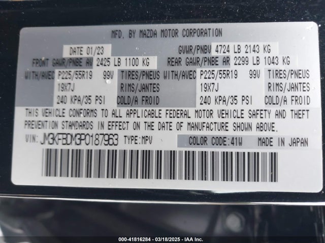 JM3KFBDM3P0187963 Mazda Cx-5 2.5 S Premium