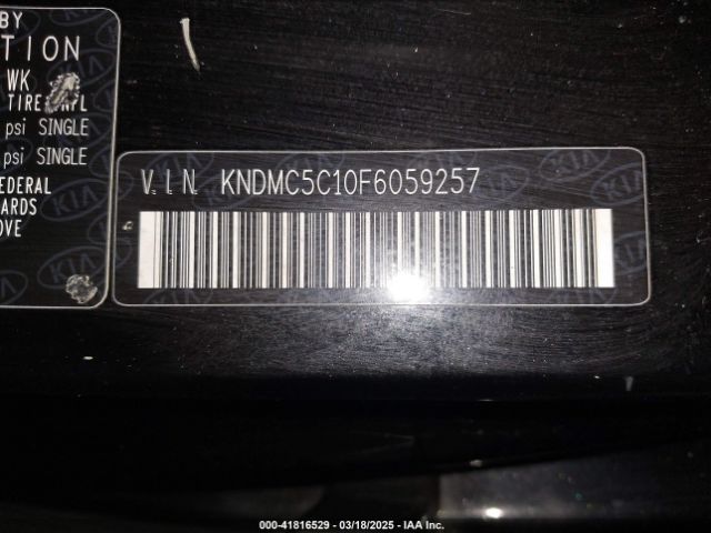 KNDMC5C10F6059257 KIA SEDONA EX