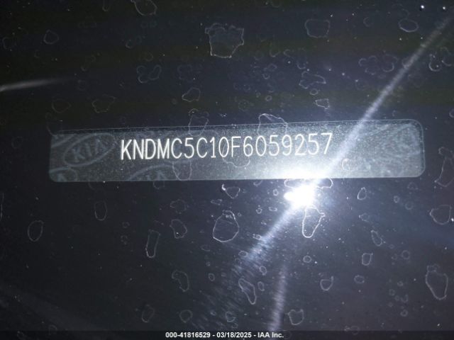 KNDMC5C10F6059257 KIA SEDONA EX