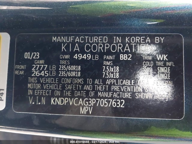 KNDPVCAG3P7057632 KIA SPORTAGE HYBRID