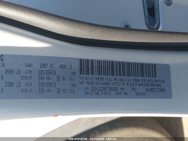 3C4NJDCB8KT594382 Jeep Compass Limited 4x4