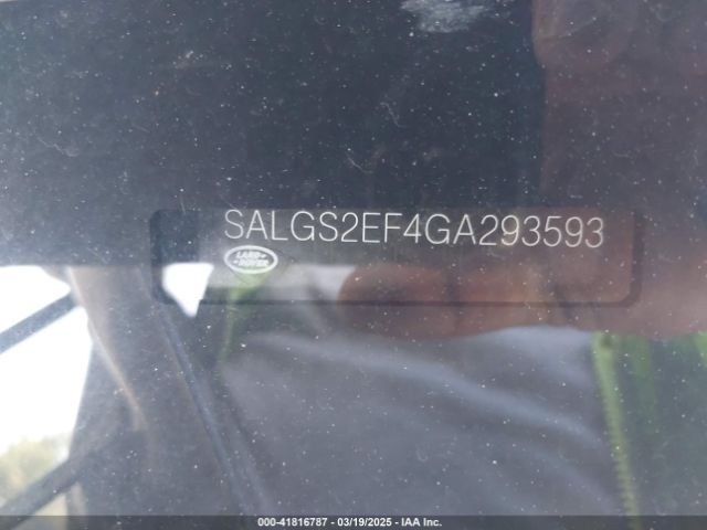 SALGS2EF4GA293593 Land Rover Range Rover 5.0l V8 Supercharged