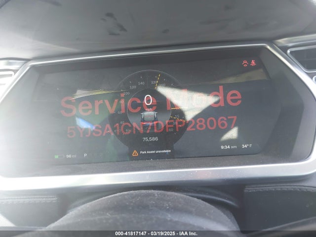2013 TESLA MODEL S 5YJSA1CN7DFP28067 Photo 6