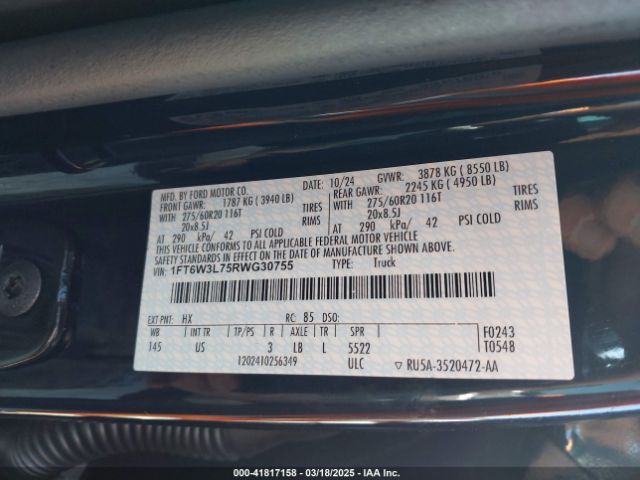 1FT6W3L75RWG30755 Ford F-150 Lightning Flash