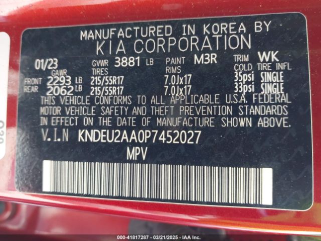 KNDEU2AA0P7452027 KIA SELTOS S