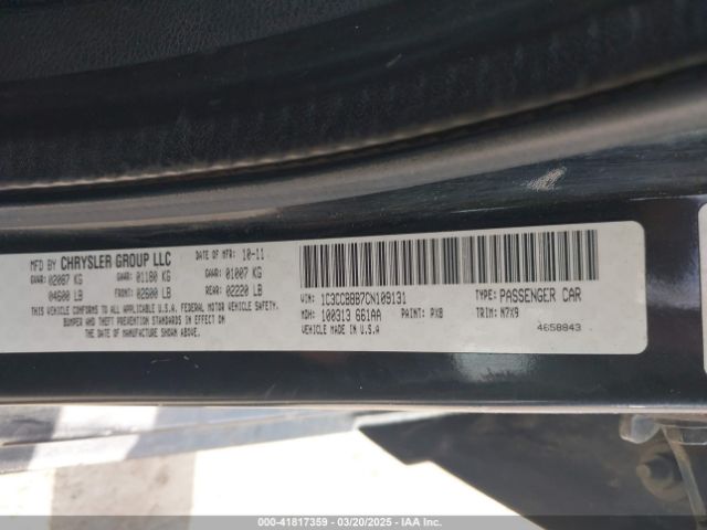 2012 CHRYSLER 200 1C3CCBBB7CN109131 Photo 8