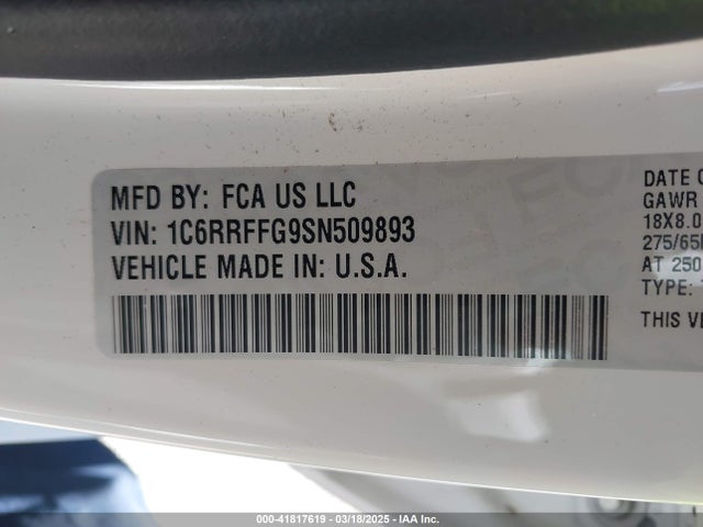 RAM 2025 2025 1C6RRFFG9SN509893 Image 9